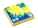 Bloc mémos 75x75mm Brillant Assorti 100 feuillets