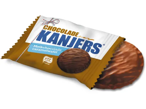 Mini chocoladewafel individueel verpakt 134 g