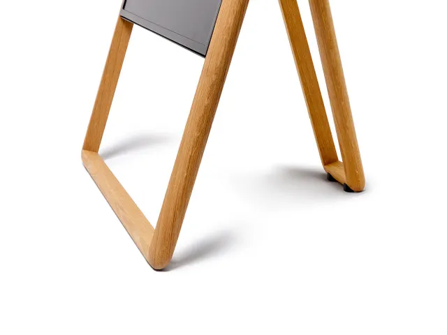 Chevalet numérique double face avec écran Samsung 43 bois