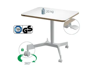 Leitz Ergo Zit-Sta bureau Mobiel 80x60cm klein - 4