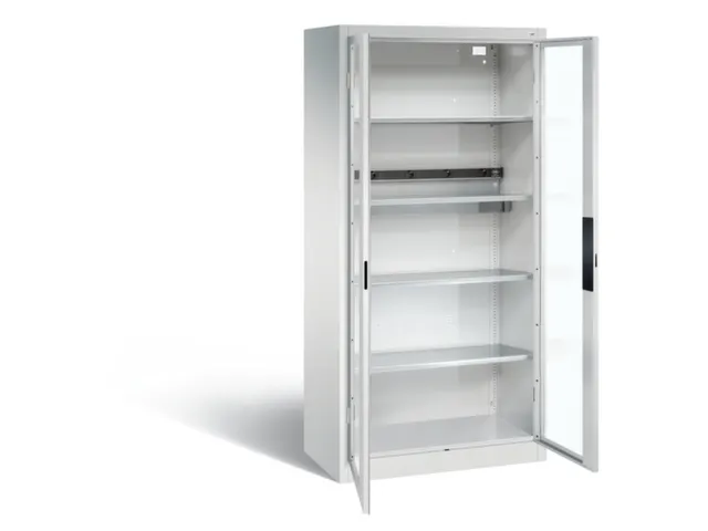 acculaadkast 1950x930x500mm 5stekkerdozen 230V cil.-slot front RAL7035