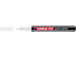 Paintmarker edding 791 op alcoholbasis 1-2mm wit - 2