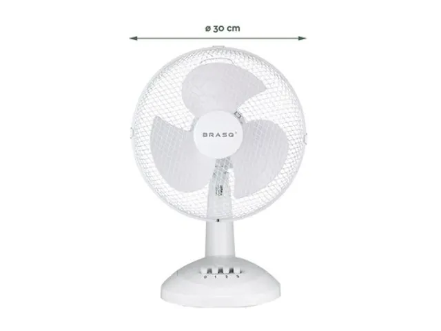 Ventilator Tafelmodel Ø 30cm Wit