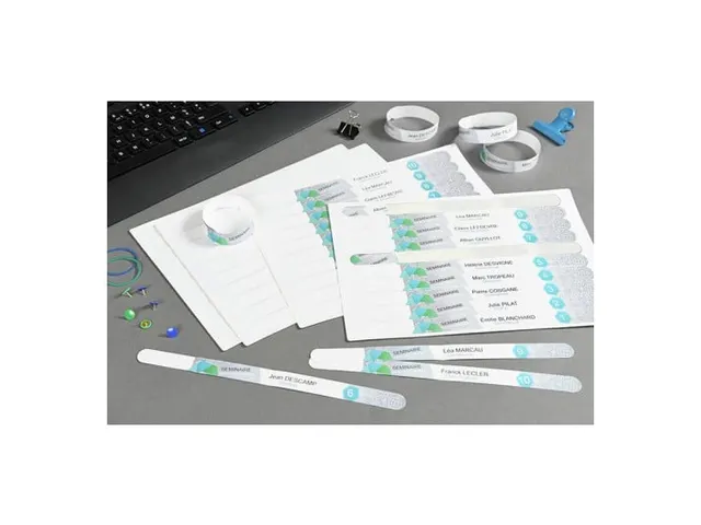 Bracelets imprimables Avery L4000-5 18x265mm blanc 50pcs