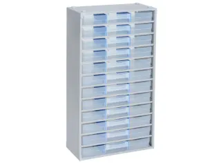 magazijnkast HxBxD 565x300x140mm 12laden behuizing zilverkleurig - 2