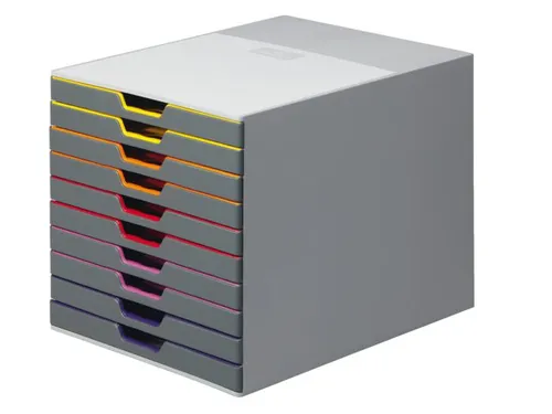 Ladenbox Durable Varicolor 10 laden grijs