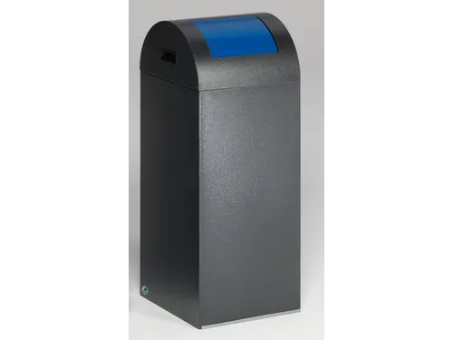 afvalverzamelaar,zelfblussend,1x60l,HxBxD 800x320x320mm,klemring