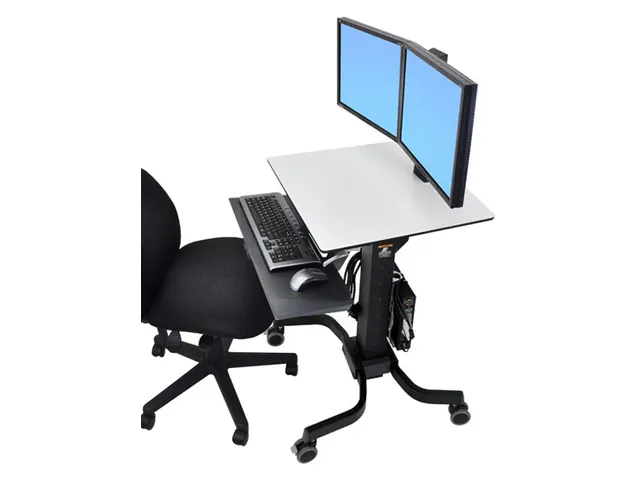 Workfit-C Sit-Stand Dual LCD Black.