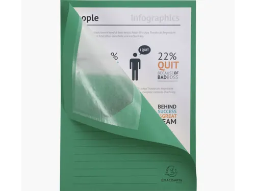 Venstermap Exacompta Forever L-map 120gr karton Donkergroen