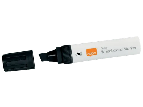 Viltstift Nobo whiteboard Glide schuin assorti 10mm 4st