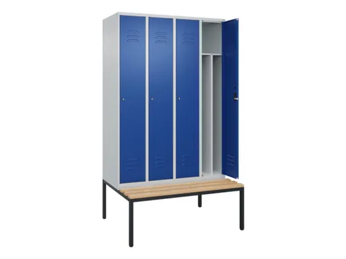 locker voor scheiding van kleding,HxBxD 2120x1200x815mm,4vak