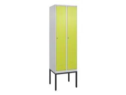 locker,HxBxD 2120x600x500mm,2vak,vak B 300mm,cil.-slot,voetonderstel