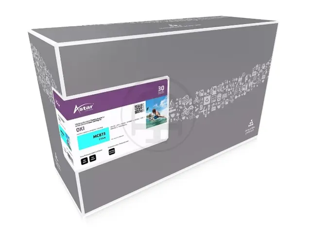 AS20351 ASTAR OKI 45862816 MC Toner cyaan HC rebuilt 10.000pagina's