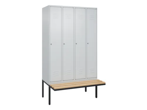 locker voor scheiding van kleding,HxBxD 2120x1200x815mm,4vak