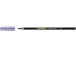 Brushpen edding 1340 zilver grijs