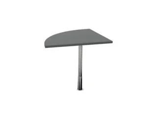 koppelelement voor bureau,90 °,HxBxD 720-840x800x800mm,MS-donkergrijs - 2