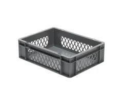 Euronorm-Stapelbak 10l H X L X B 120x400x300mm Grijs