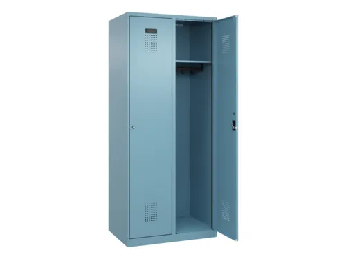 locker,HxBxD 1850x800x500mm,2vak,vak B 400mm,cil.-slot,staand op vloer