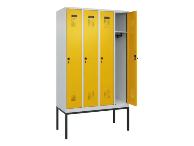 locker,HxBxD 2120x1200x500mm,4vak,vak B 300mm,draaigrendel