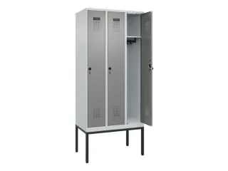 locker,HxBxD 2120x900x500mm,3vak,vak B 300mm,draaigrendel - 1
