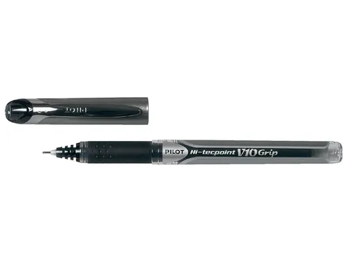 Rollerpen Pilot Hi-Tecpoint V10 Grip Brede punt 1.0mm Zwart