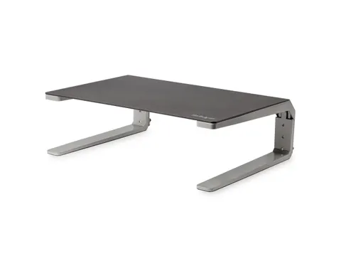 Monitor verhoger staal en aluminium hoogte verstelbaar