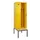 locker met bank,voor scheiding van kleding,HxBxD 2120x600x815mm,2vak