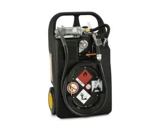 brandstoftrolley,60l,m. handpomp,tapventiel,HxLxB 380x900x530mm - 1