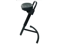 Stahulp Staalbuis 645-825mm Pu-Schuimzitting Zwart Neigverstelbaar