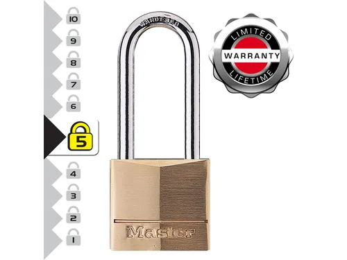 Hangslot MasterLock 140EURDLH beugel 51mm messing 40mm