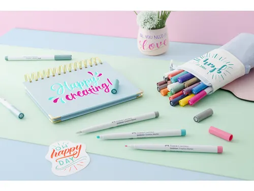 Marker creatief Faber-Castell Goldfaber set a 30 stuks Happy Creating
