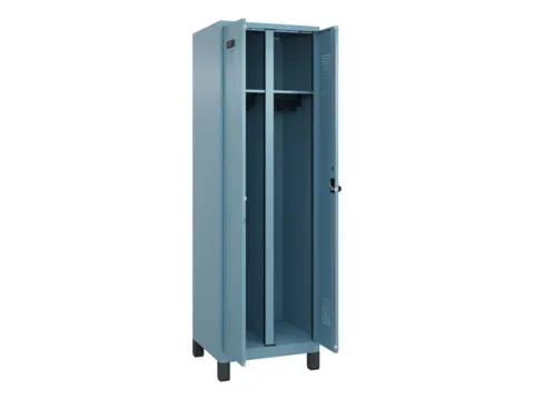 locker voor scheiding van kleding,HxBxD 1950x600x500mm,2vak