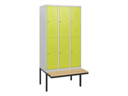 Dubbeldekse dekenkist,HxBxD 1950x900x815mm,3x2vak.,vak B 300mm