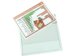 zichtpaneel,DIN A4,liggend,grijs,achterzijde magnetisch