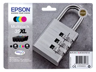 Epson 35XL T3596 Inktcartridge Zwart + 3 Kleuren HC - 1
