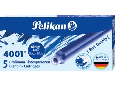 Pelikan Grote Inktpatronen 4001 Koningsblauw