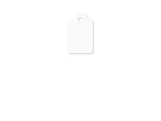Draadetiket Kangaro 15x24mm wit doos a 500 stuks - 2