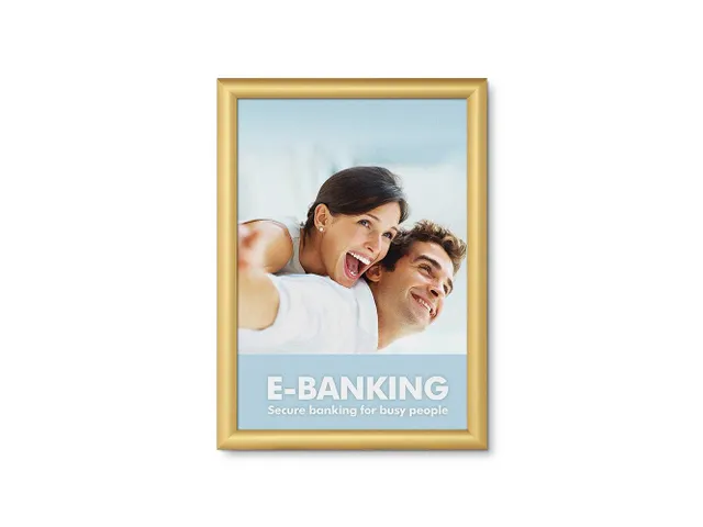 Kliklijst A3 Rechte Hoeken 25mm Goud