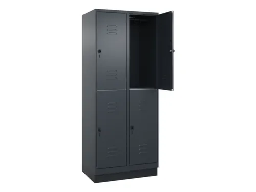 dubbeldekse locker,HxBxD 1950x800x500mm,2x2vak.,vak B 400mm