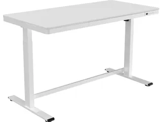 Zit-Sta Werkplek 140cm Kunststof Wit Blad Elektrisch Verstelbaar - 4