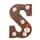 Luxe Chocoladeletter Beautiful Brand Melk Letter S 220g