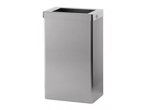 Afvalbak 22 Liter Open RVS anti-fingerprint coating