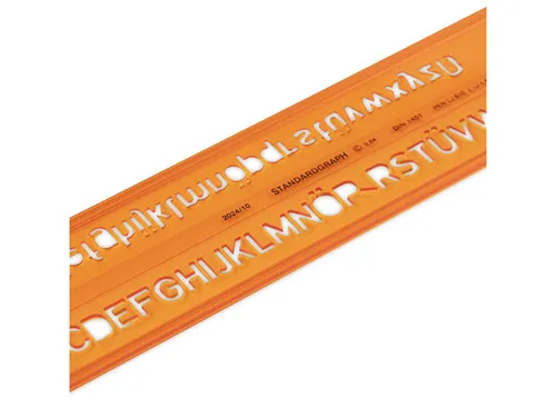 Lettersjabloon Standardgraph H-profiel vetgedrukt, recht 10mm