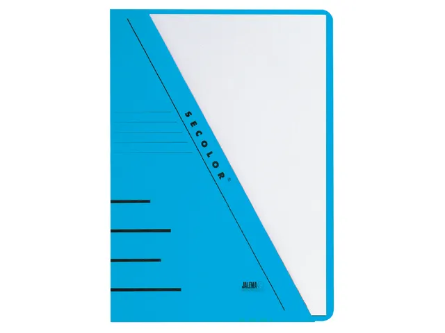 Insteekmap Jalema Secolor A4 Blauw recycled 250gr 10 stuks