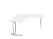 bureau in vrije vorm,HxBxD 740x1600x1600mm,vrije vorm,Bl-wit