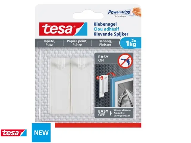 Klevende spijker Tesa behang en pleisterwerk 1kg