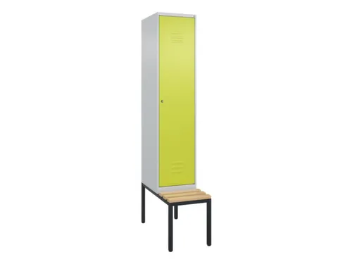 locker met bank,HxBxD 2120x400x815mm,1vak,vak B 400mm,cil.-slot