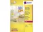 adresetiket Avery 99,1x38,1mm neongeel 100 vel 14 etiketten per vel