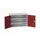 universele kast,HxBxD 800x1300x550mm,2xStalen bodem,draaigrendelslot
