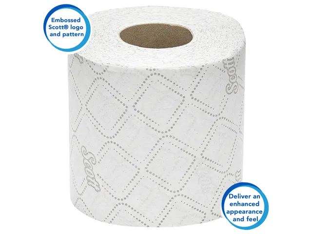 Toiletpapier Scott Essential 2-laags 350 vel wit 8519